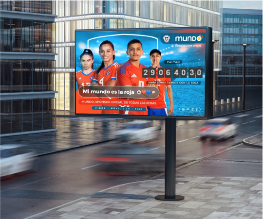 Cartel digital de Mundo con cuenta regresiva para la Copa América