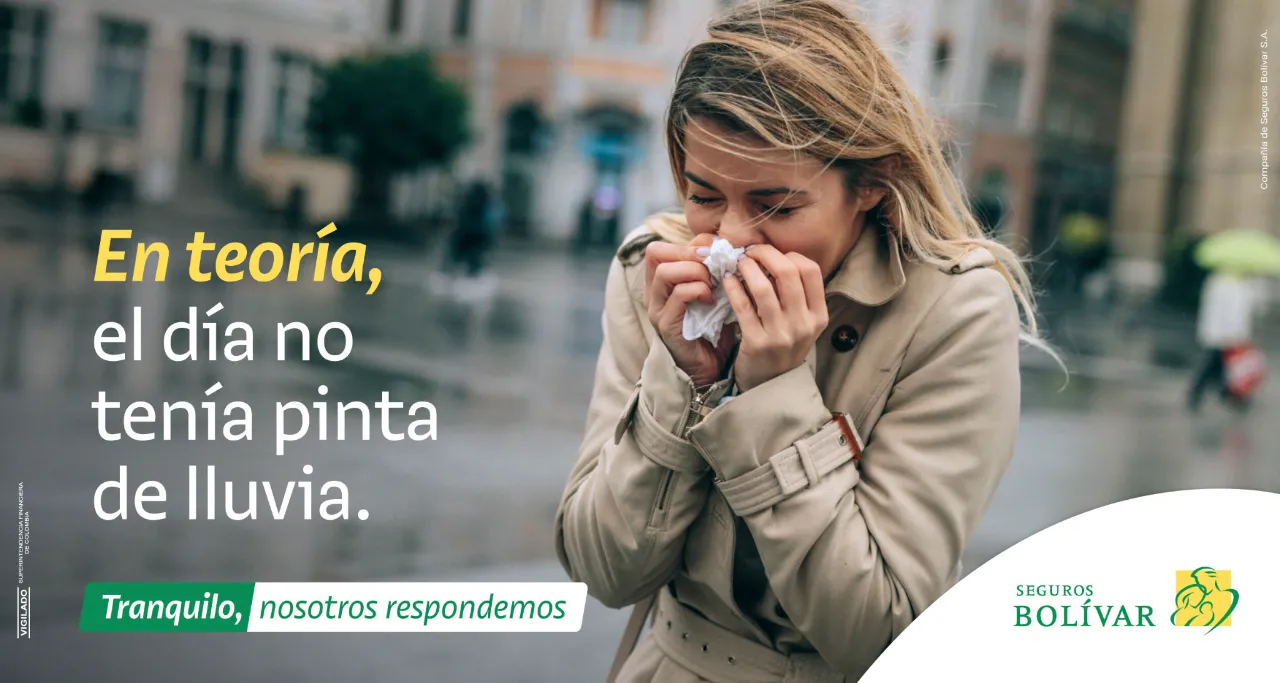 Pieza de Seguros Bolívar: En teoría, el día no tenía pinta de lluvia